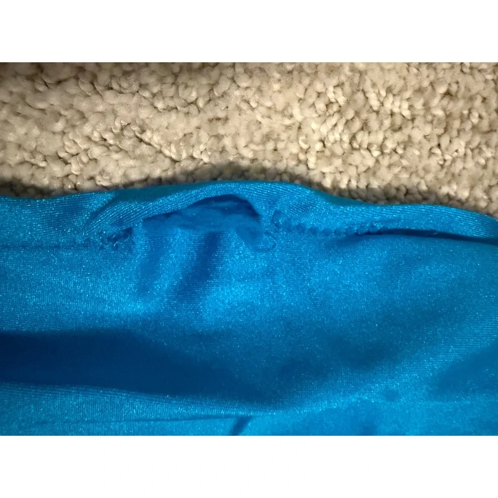 Weissman‎ Kids Large Iridescent Sequin Blue Dance Costume + Pants & Accessories